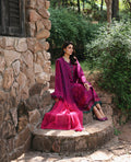 Republic Womenswear | Talia Luxury Lawn 25 | D7-B - Elin XL Magenta Lawn