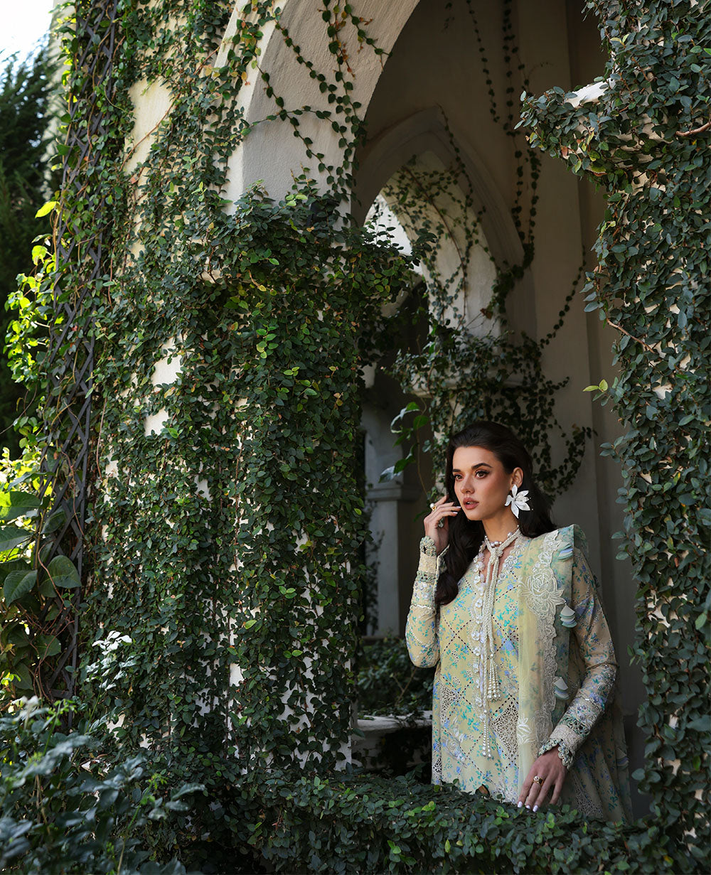 Republic Womenswear | Kalani Eid Luxury Lawn 25 | D8-A - Zuri XL Ivory Lawn