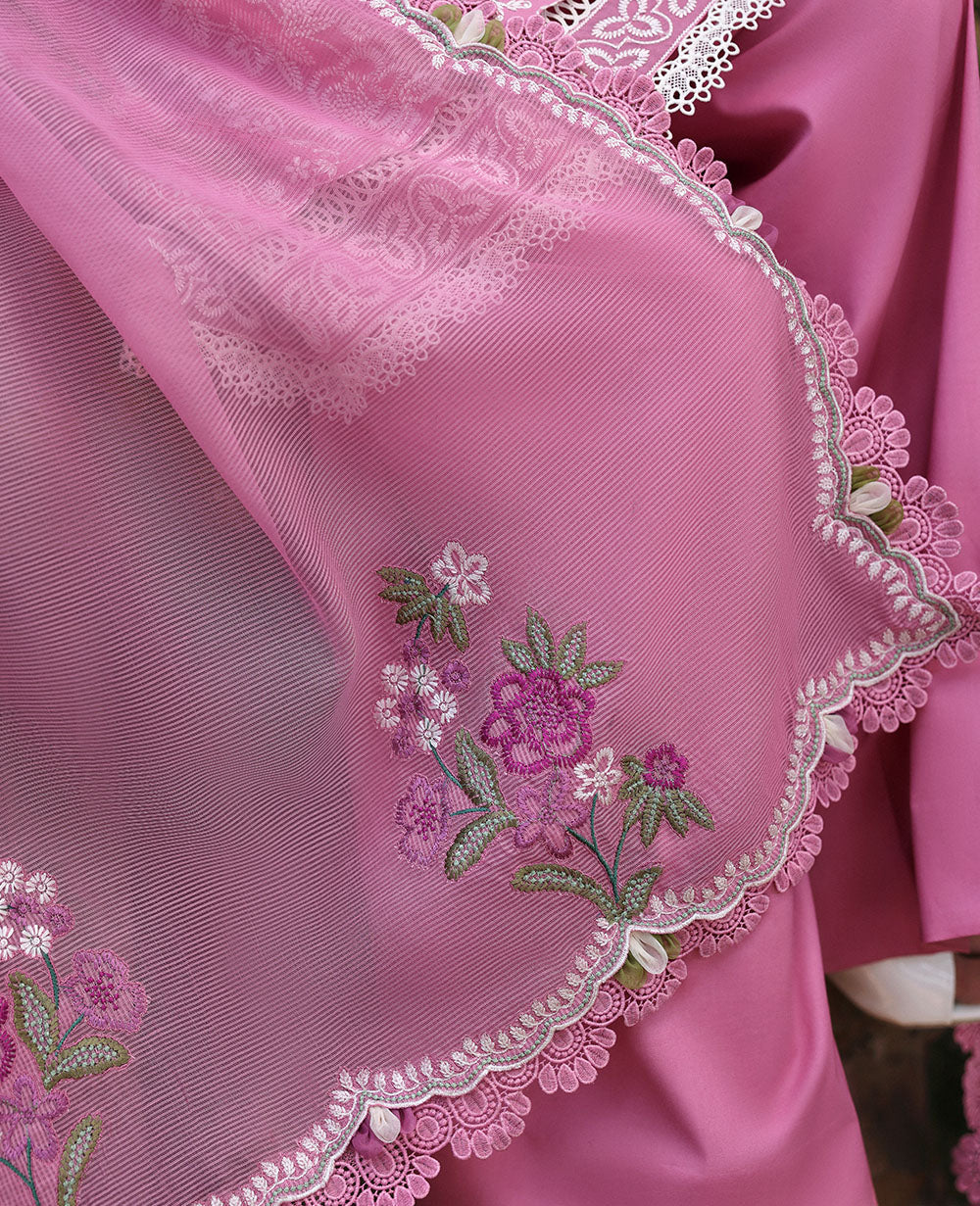 Republic Womenswear | Talia Luxury Lawn 25 | D8-A - Revaa M Pink Lawn