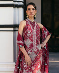 Republic Womenswear | Kalani Eid Luxury Lawn 25 | D8-B - Lyanna S Maroon Lawn