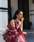 Republic Womenswear | Kalani Eid Luxury Lawn 25 | D8-B - Lyanna XL Maroon Lawn
