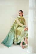 Dhanak | Signature Pret | SS25DA-2729 L-GREEN - Pakistani Designer Dress - by Dhanak | Type: Ladies Clothes - 100% Original at Saira Sultan