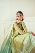 Dhanak | Signature Pret | SS25DA-2729 L-GREEN - Pakistani Designer Dress - by Dhanak | Type: Ladies Clothes - 100% Original at Saira Sultan