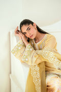 Dhanak | Signature Pret | SS25DA-2741 YELLOW - Pakistani Designer Dress - by Dhanak | Type: Ladies Clothes - 100% Original at Saira Sultan