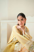 Dhanak | Signature Pret | SS25DA-2741 YELLOW - Pakistani Designer Dress - by Dhanak | Type: Ladies Clothes - 100% Original at Saira Sultan