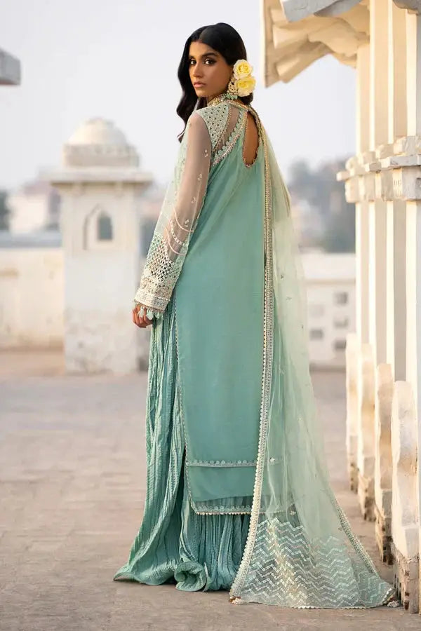Ittehad | Dilruba Wedding Formals | ESDR76-SUT-GRN - Pakistani Designer Dress - by Ittehad | Type: Bridal - 100% Original at Saira Sultan