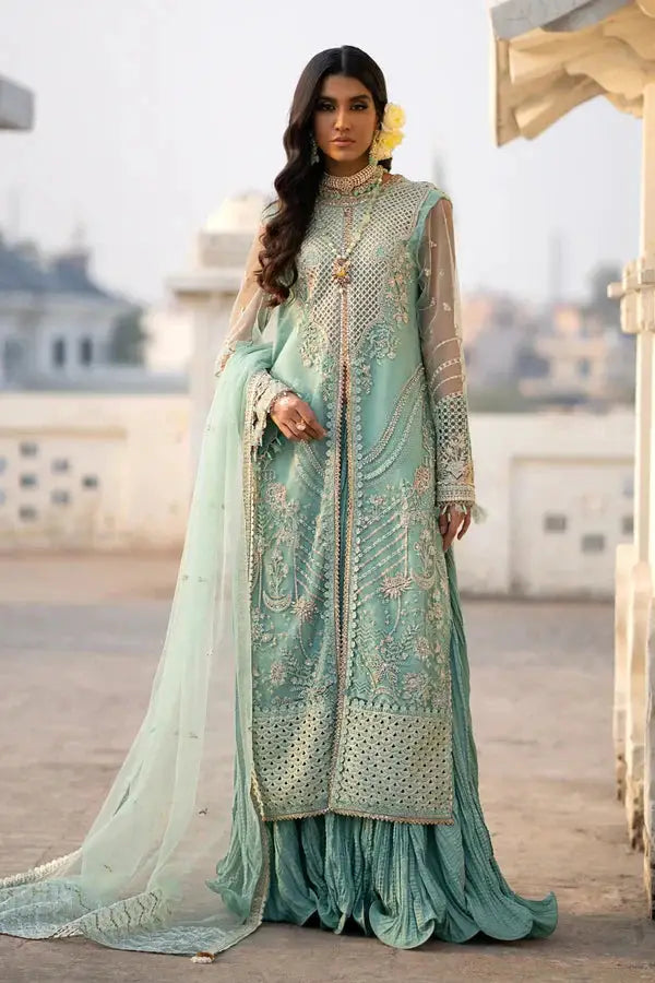 Ittehad | Dilruba Wedding Formals | ESDR76-SUT-GRN - Pakistani Designer Dress - by Ittehad | Type: Bridal - 100% Original at Saira Sultan