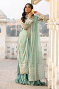 Ittehad | Dilruba Wedding Formals | ESDR76-SUT-GRN - Pakistani Designer Dress - by Ittehad | Type: Bridal - 100% Original at Saira Sultan