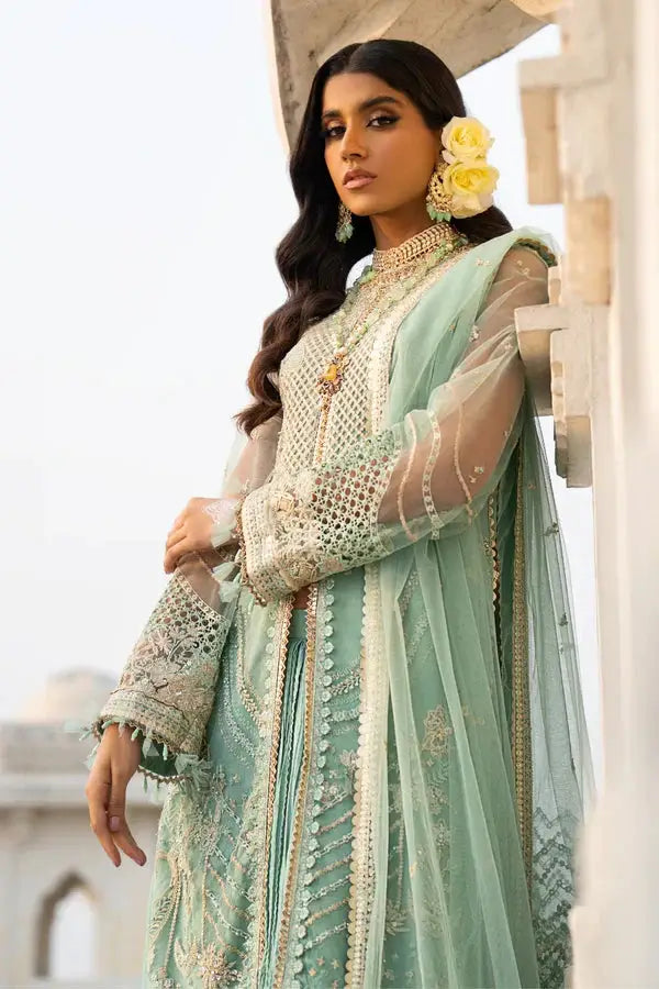 Ittehad | Dilruba Wedding Formals | ESDR76-SUT-GRN - Pakistani Designer Dress - by Ittehad | Type: Bridal - 100% Original at Saira Sultan