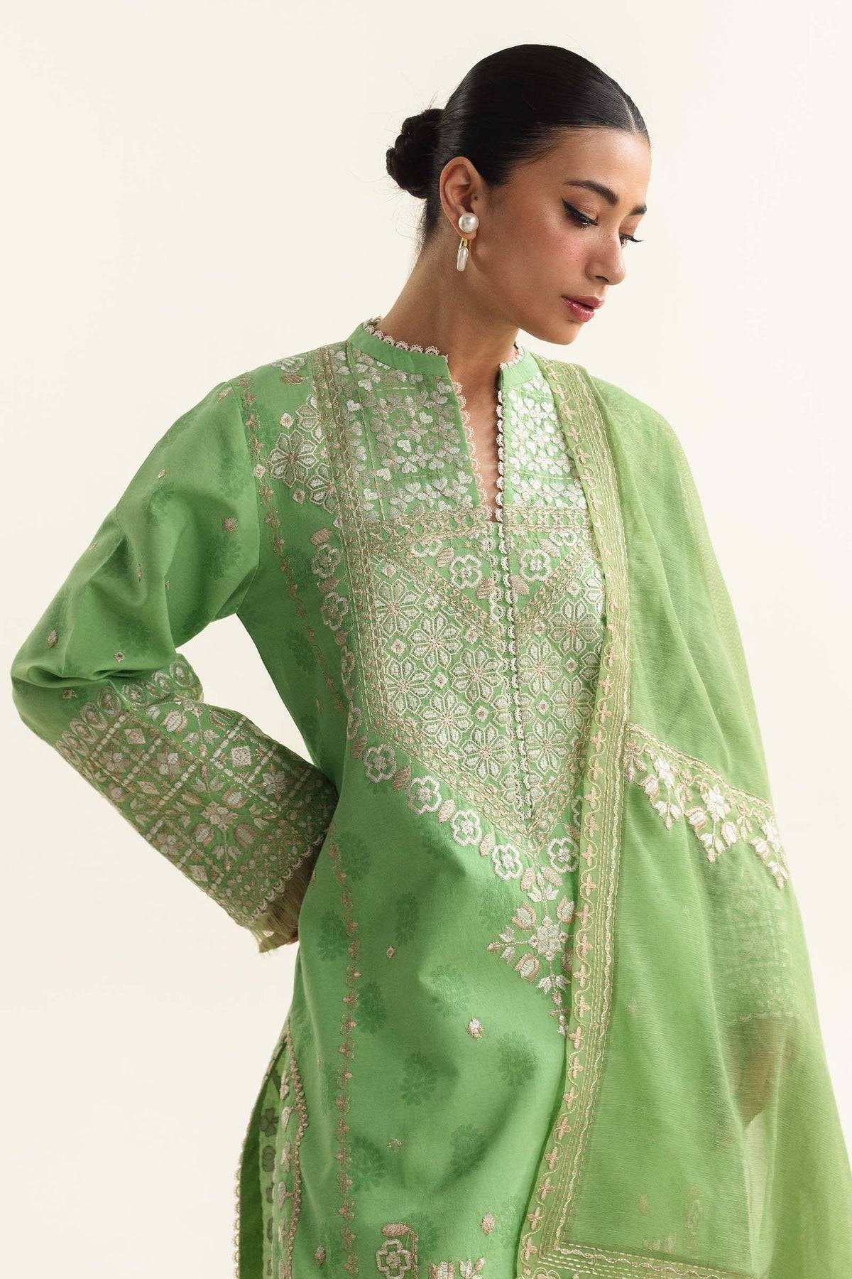 Zara Shahjahan | Coco Lawn Vol 2 | DINARA-5A - Pakistani Designer Dress - by Zara Shahjahan | Type: Luxury - 100% Original at Saira Sultan