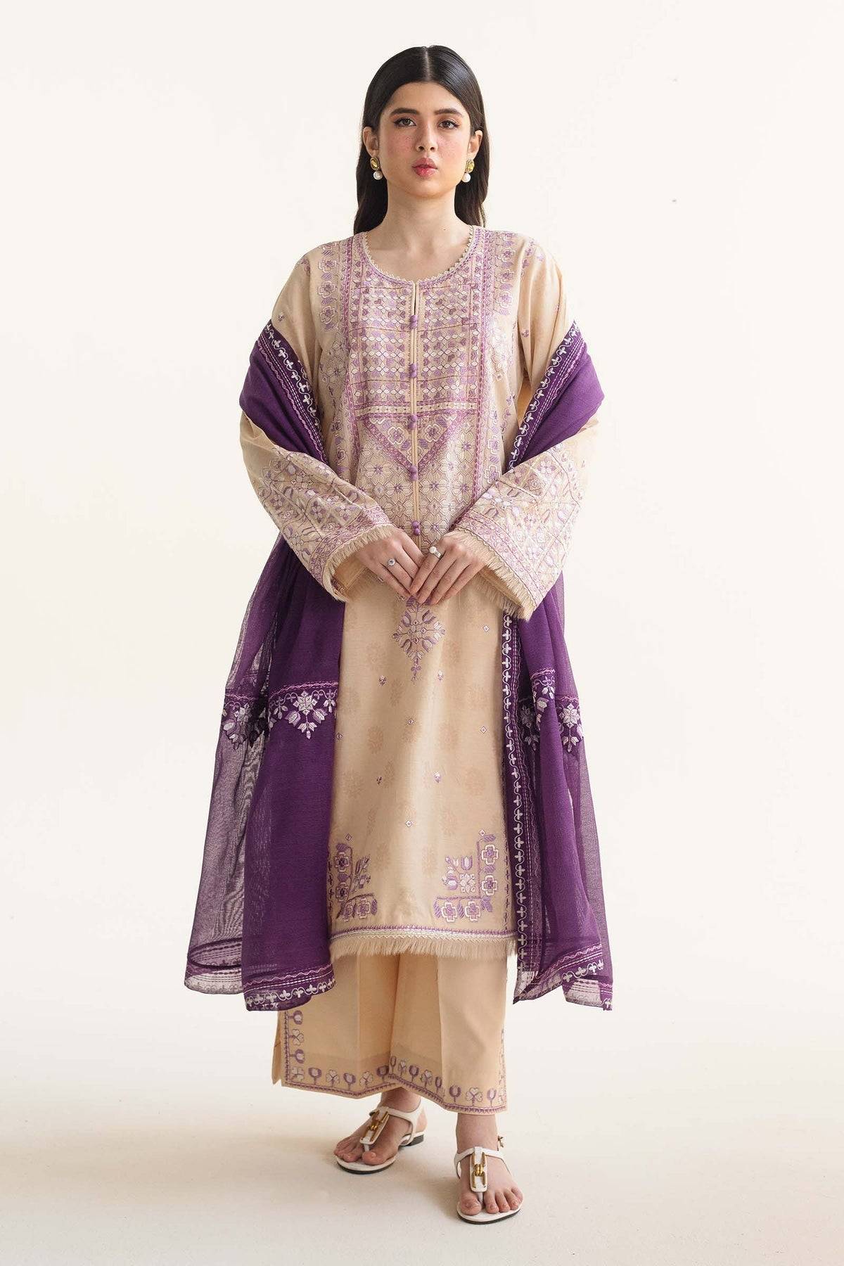Zara Shahjahan | Coco Lawn Vol 2 | DINARA-5B - Pakistani Designer Dress - by Zara Shahjahan | Type: Luxury - 100% Original at Saira Sultan
