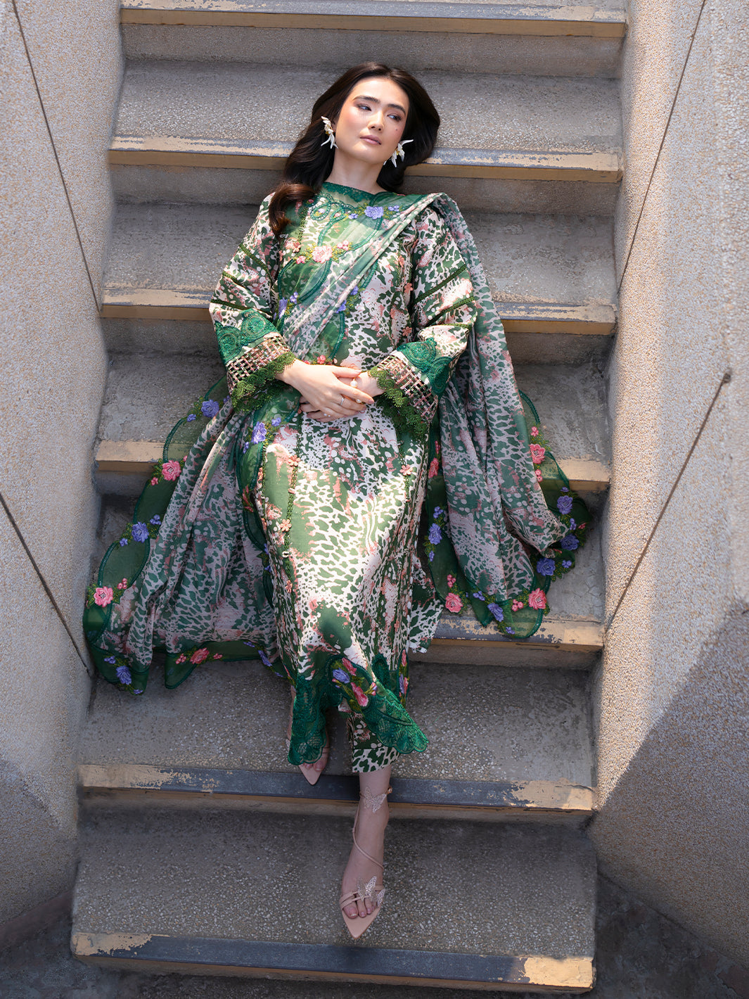 Parishay | Dil e Raqsam Festive Eid Lawn | DR-13 L Ivory Lawn