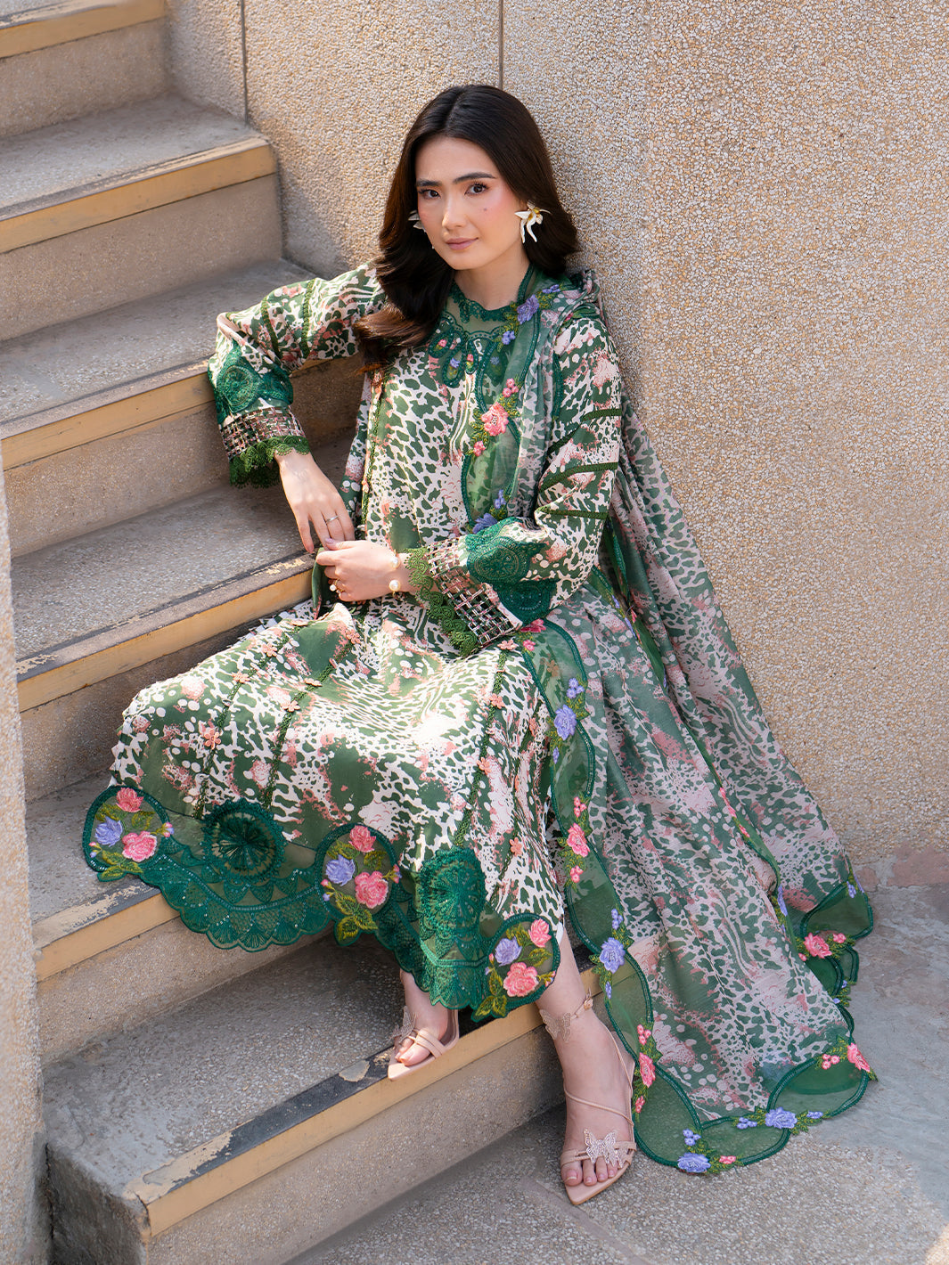 Parishay | Dil e Raqsam Festive Eid Lawn | DR-13 M Ivory Lawn