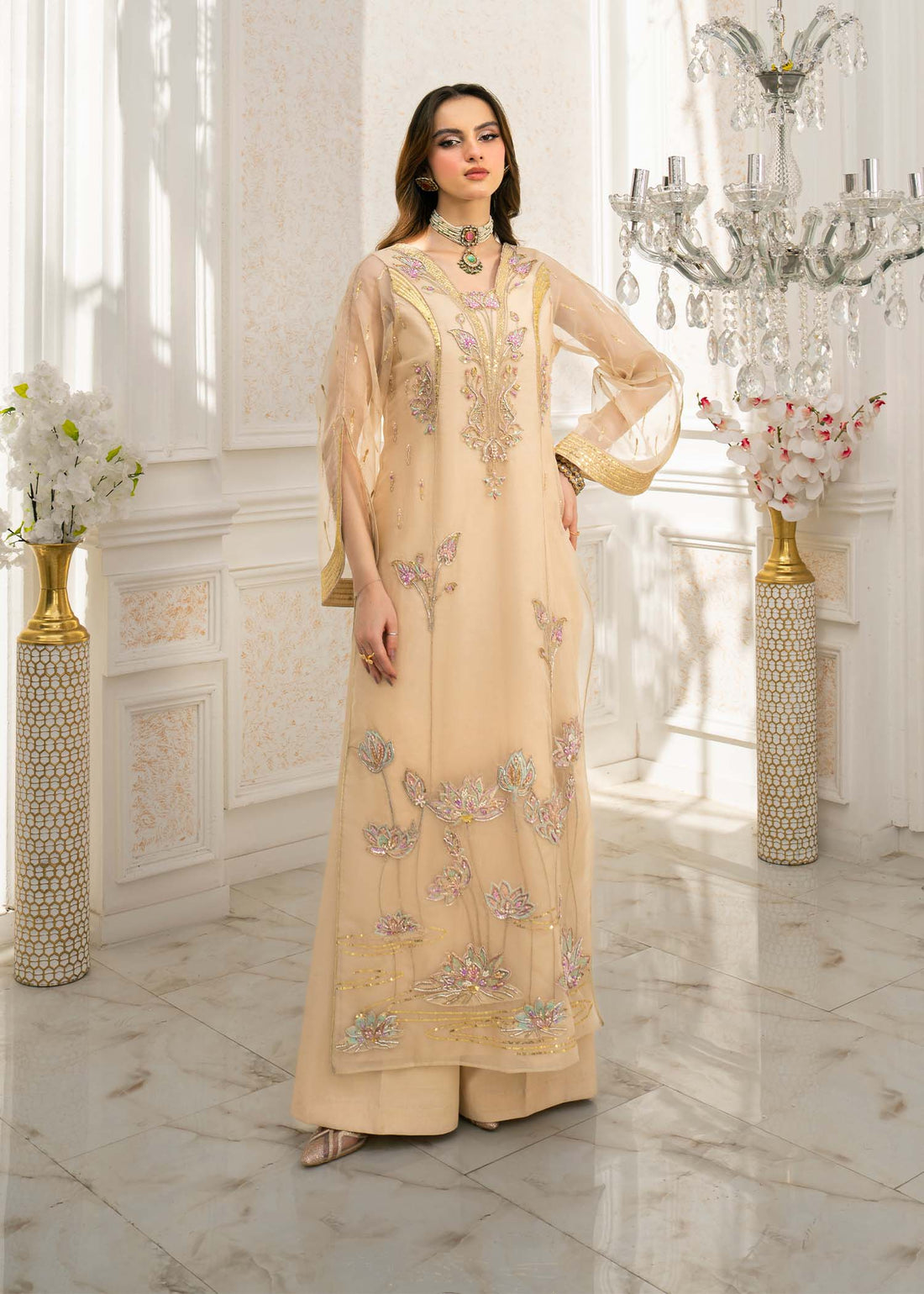 Jamnii | The Aura | Viana XS Ivory Organza