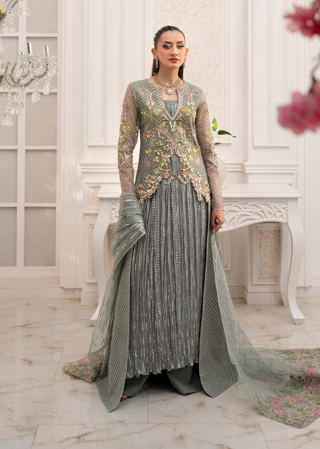 Jamnii | The Aura | Livia XS Sage Organza