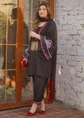 Fozia Khalid | Silk Spire | NOIR S Raw Silk Black