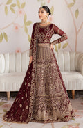 Zarif | Shehnai Luxury Wedding Edit | SHEESHAM Custom Size Maroon Chiffon