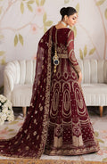 Zarif | Shehnai Luxury Wedding Edit | SHEESHAM S Maroon Chiffon