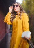 Fozia Khalid | Silk Spire | MARIGOLD M Yellow Raw Silk