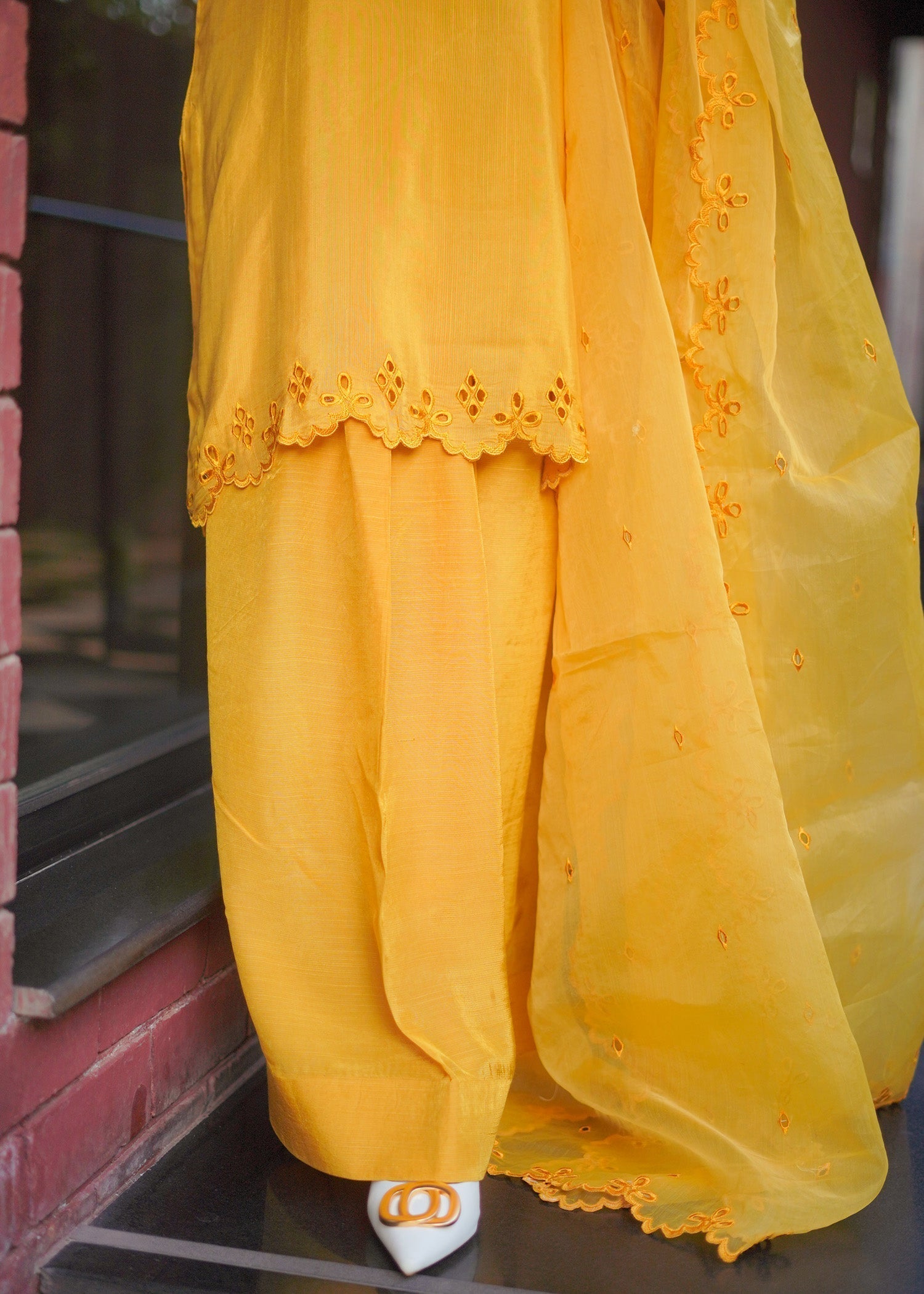 Fozia Khalid | Silk Spire | MARIGOLD