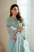 Alizeh | Aymal Chiffon | AF-BHM-4044-Orla L Sky Blue Chiffon