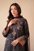 Charizma | Festive Pret | CMA-4-113 L Black Raw Silk