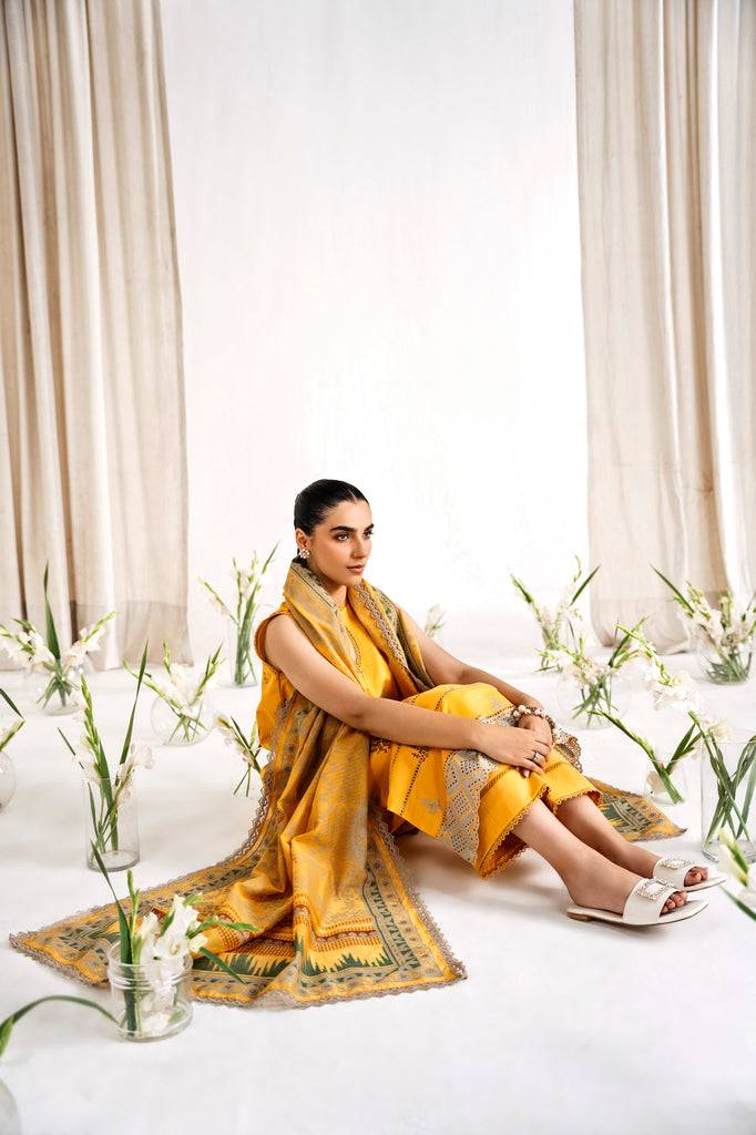 Florent | Festive Lawn 24 | FLF - 1B - Pakistani Designer Dress - by Florent | Type: Luxury - 100% Original at Saira Sultan