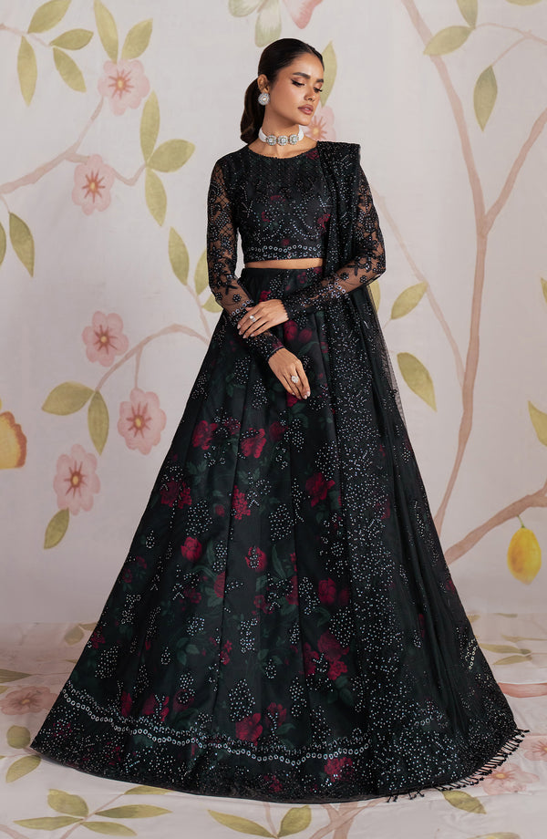 Zarif | Shehnai Luxury Wedding Edit | HANEEN XS Black Net