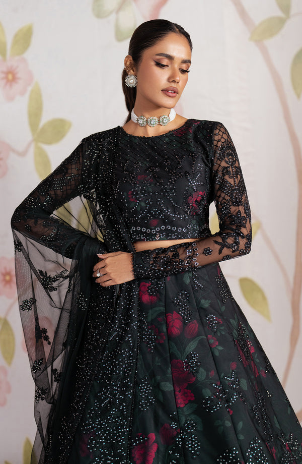 Zarif | Shehnai Luxury Wedding Edit | HANEEN L Black Net