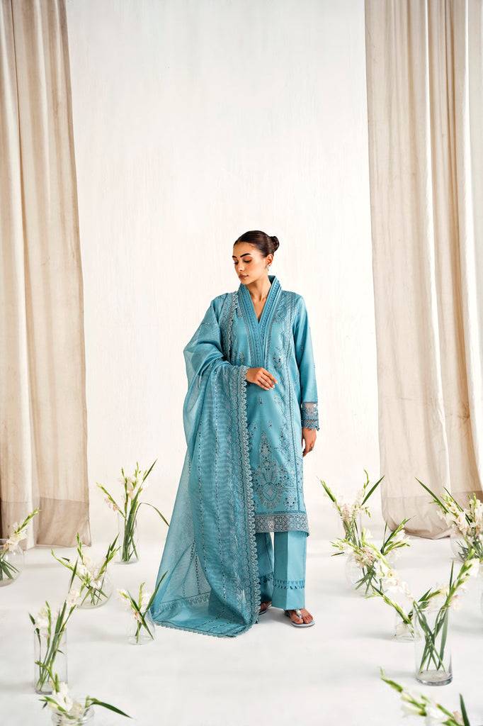 Florent | Festive Lawn 24 | FLF - 2A - Pakistani Designer Dress - by Florent | Type: Luxury - 100% Original at Saira Sultan
