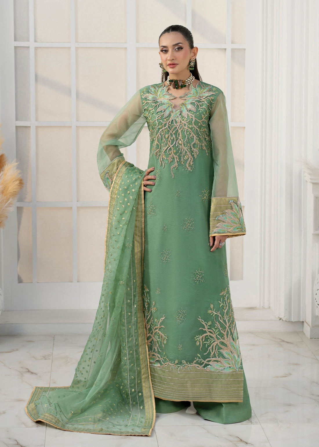 Jamnii | The Aura | Astrid XS Pastel Green Organza