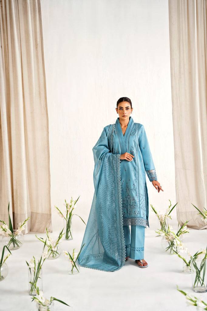 Florent | Festive Lawn 24 | FLF - 2A - Pakistani Designer Dress - by Florent | Type: Luxury - 100% Original at Saira Sultan