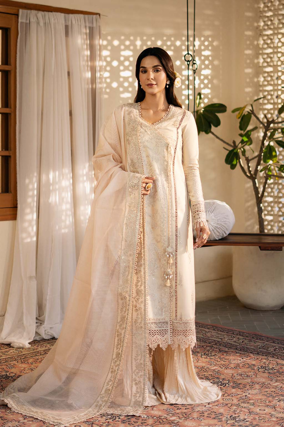 Zarposh | Sajni Lawn 25 | Mehmal XS Skin Lawn