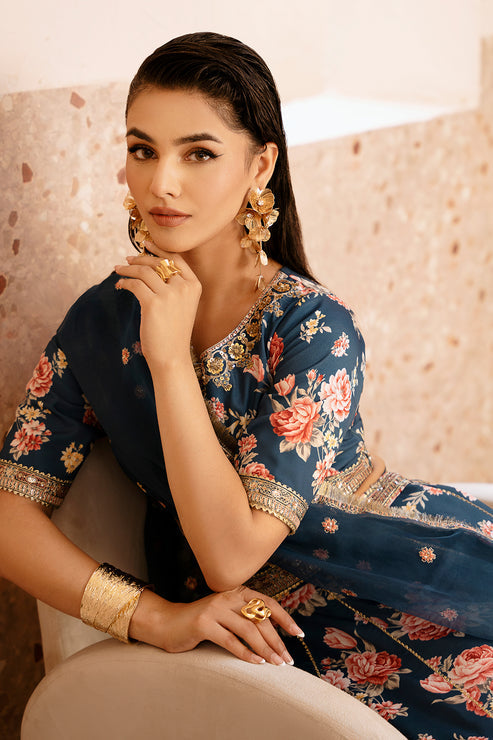 Zarposh | Elara Formals | Charmeuse - Pakistani Designer Dress - by Zarposh | Type: Formal - 100% Original at Saira Sultan