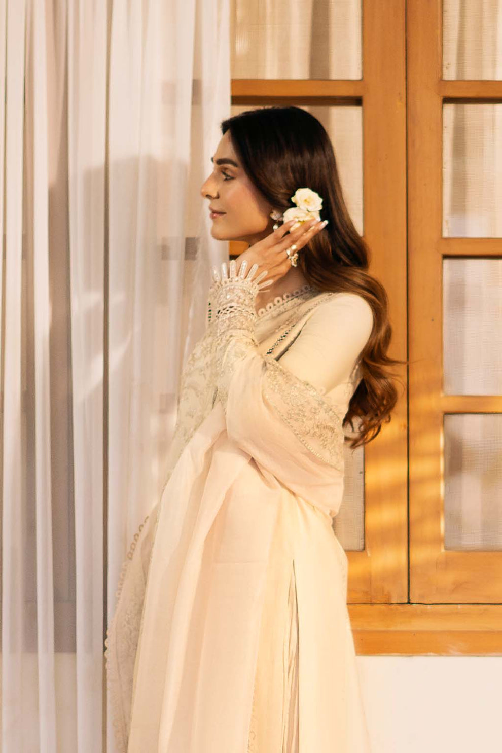 Zarposh | Sajni Lawn 25 | Mehmal L Skin Lawn