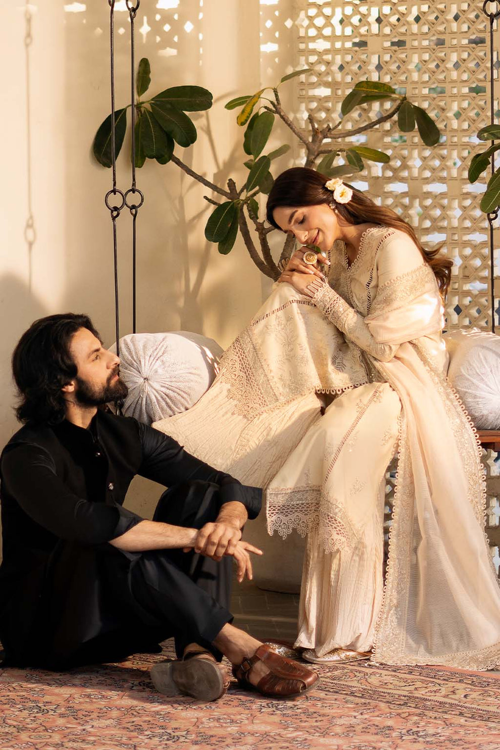 Zarposh | Sajni Lawn 25 | Mehmal M Skin Lawn