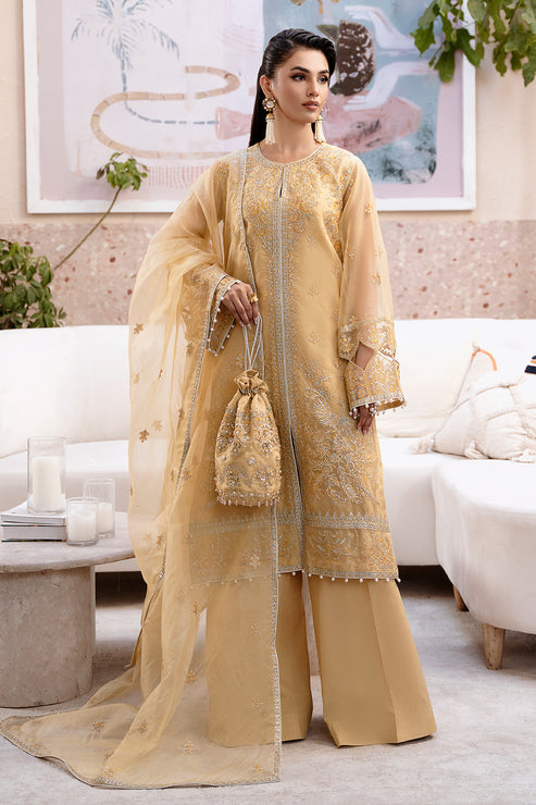 Zarposh | Elara Formals | Zard - Pakistani Designer Dress - by Zarposh | Type: Formal - 100% Original at Saira Sultan