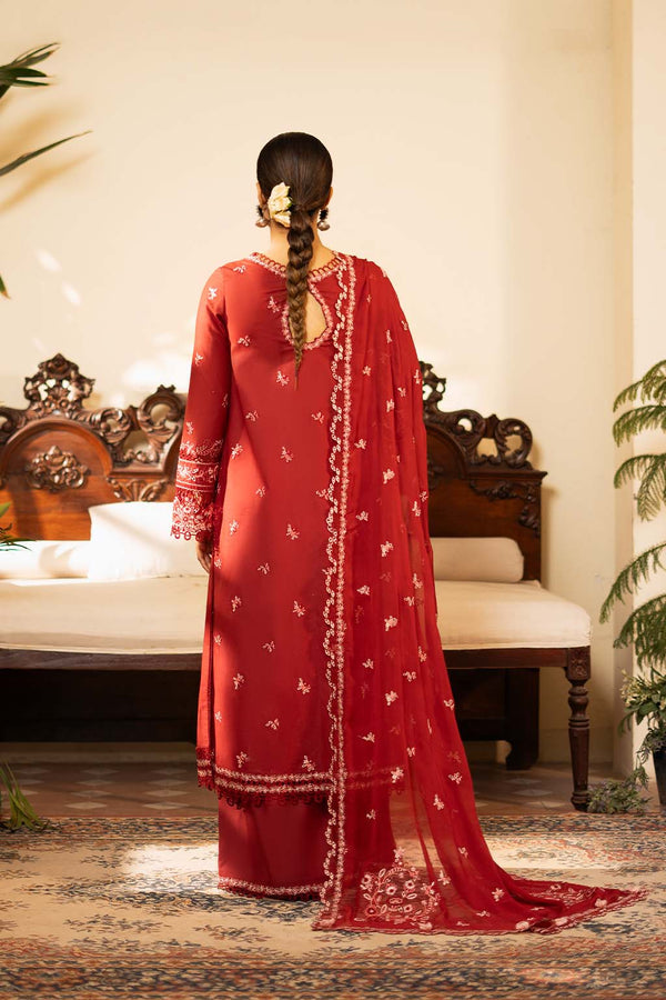 Zarposh | Sajni Lawn 25 | Noorjah XS Maroon Lawn