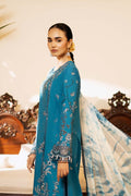 Zarposh | Sajni Lawn 25 | Azal XL Teal Blue Lawn