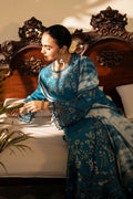 Zarposh | Sajni Lawn 25 | Azal L Teal Blue Lawn