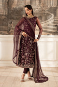 Zarif | Formal Edit 25 | ZFE-06 DAHLIA M Dark Plum Net