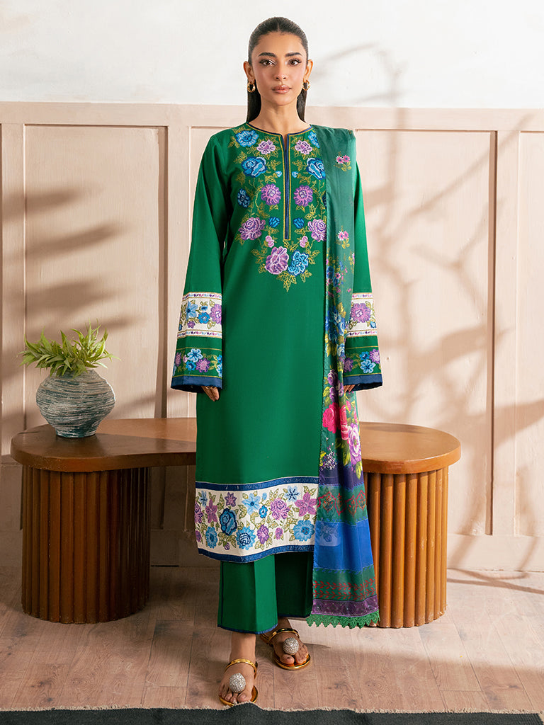 Rajbari | Parisa Premium Summer Edit | A- 10 XS Lawn Green
