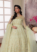 Dastoor | Airah Festive 25 | Opaline L Pistachio Green Organza