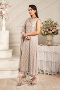 Zarif | Formal Edit 25 | ZFE-05 ALAINA XL Cloud Gray Net