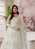 Dastoor | Airah Festive 25 | Majesty M Light Ferozi Organza