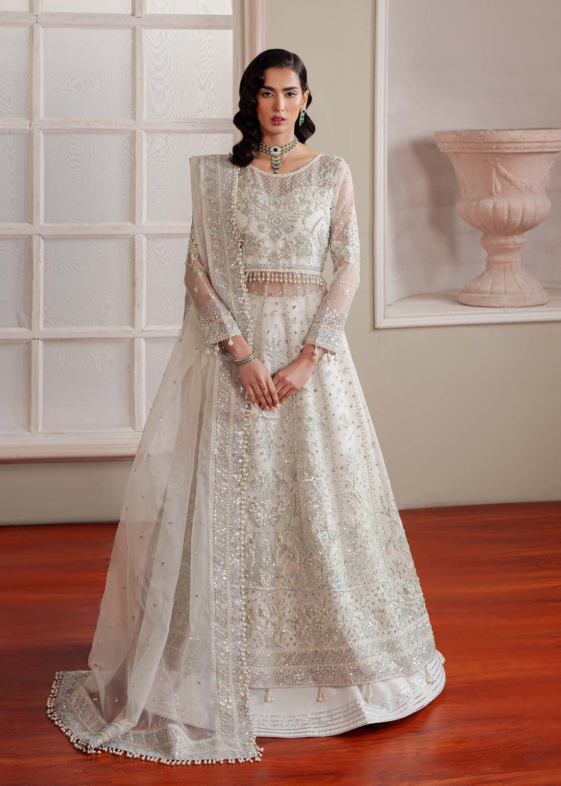 Dastoor | Airah Festive 25 | Glimmer XS White Organza