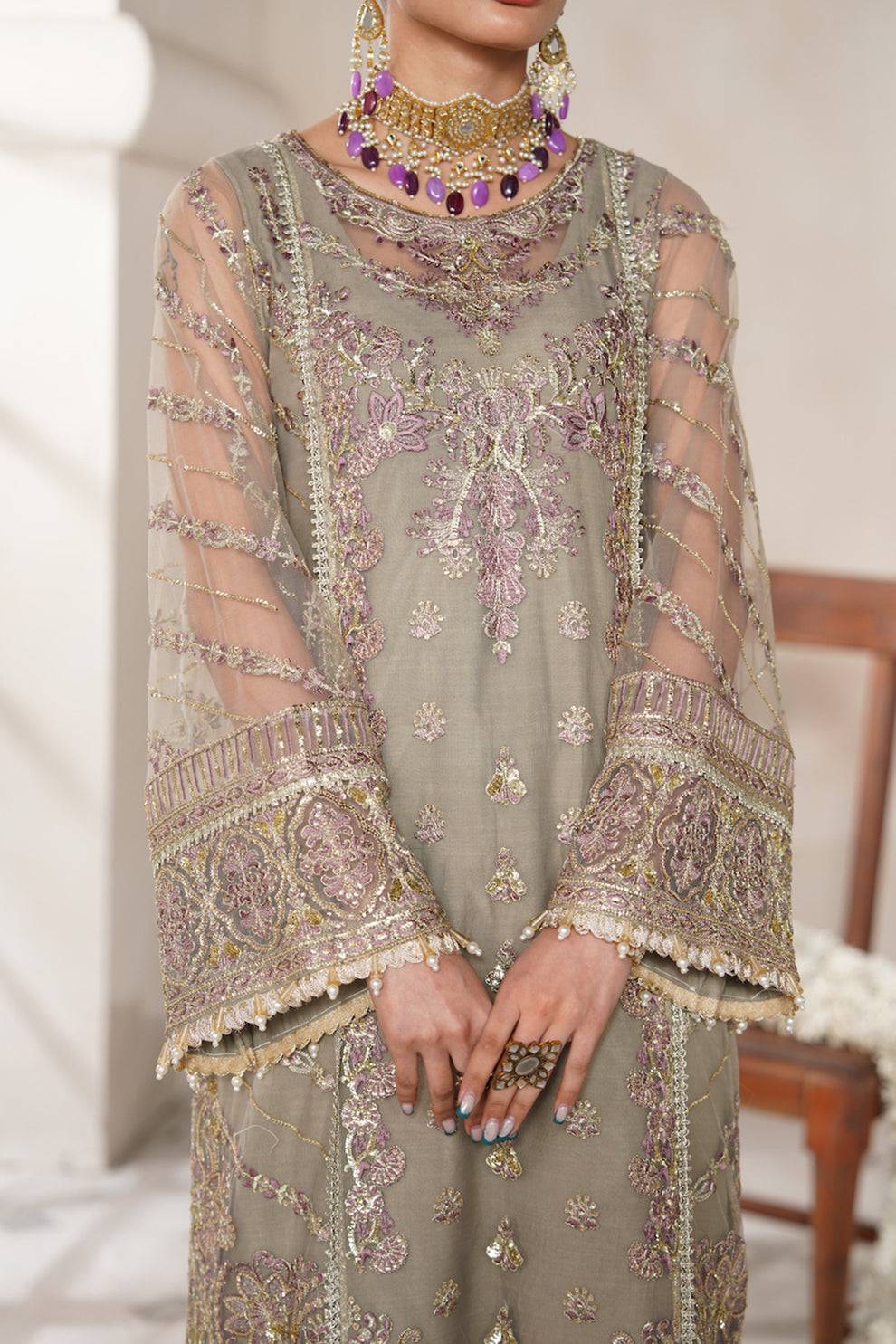 Avyana | Nazeen Festive Edit | Inara - Pakistani Designer Dress - by Avyana | Type: Luxury - 100% Original at Saira Sultan