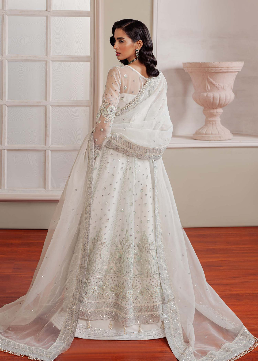 Dastoor | Airah Festive 25 | Glimmer XS White Organza