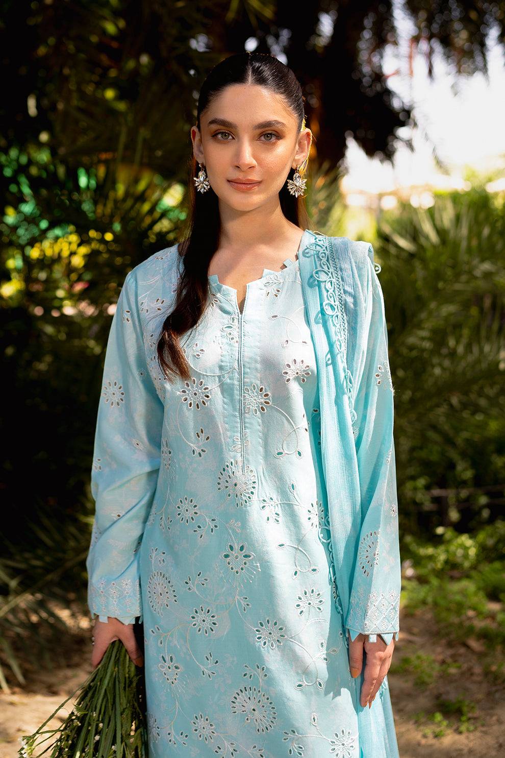 Neeshay | Summer Lines Printkari | OASIS - Pakistani Designer Dress - by Neeshay | Type: Luxury - 100% Original at Saira Sultan