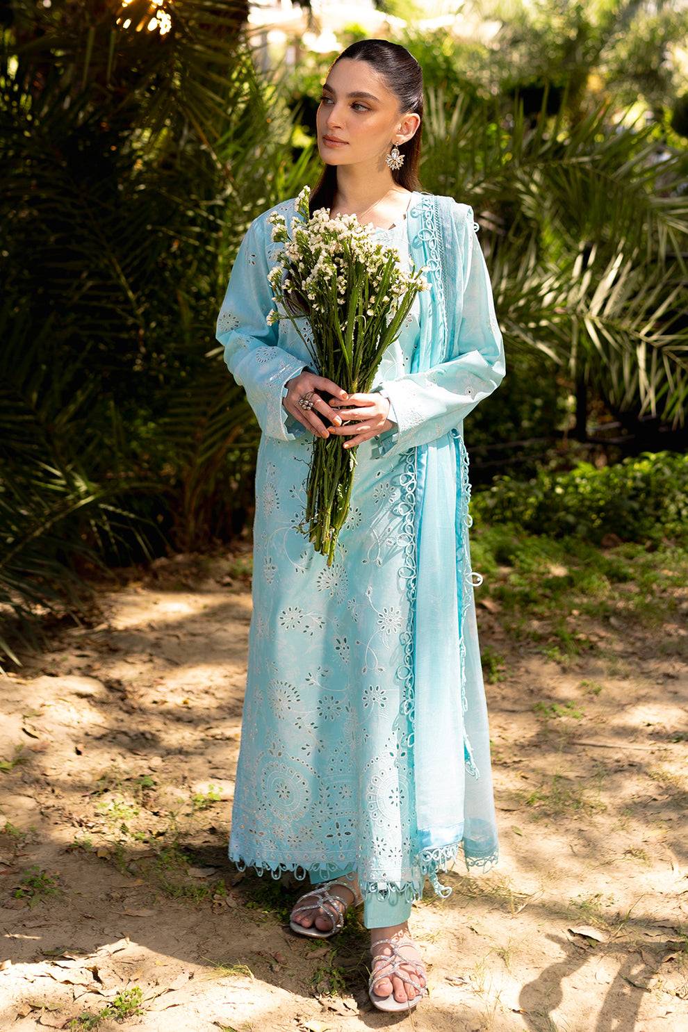 Neeshay | Summer Lines Printkari | OASIS - Pakistani Designer Dress - by Neeshay | Type: Luxury - 100% Original at Saira Sultan